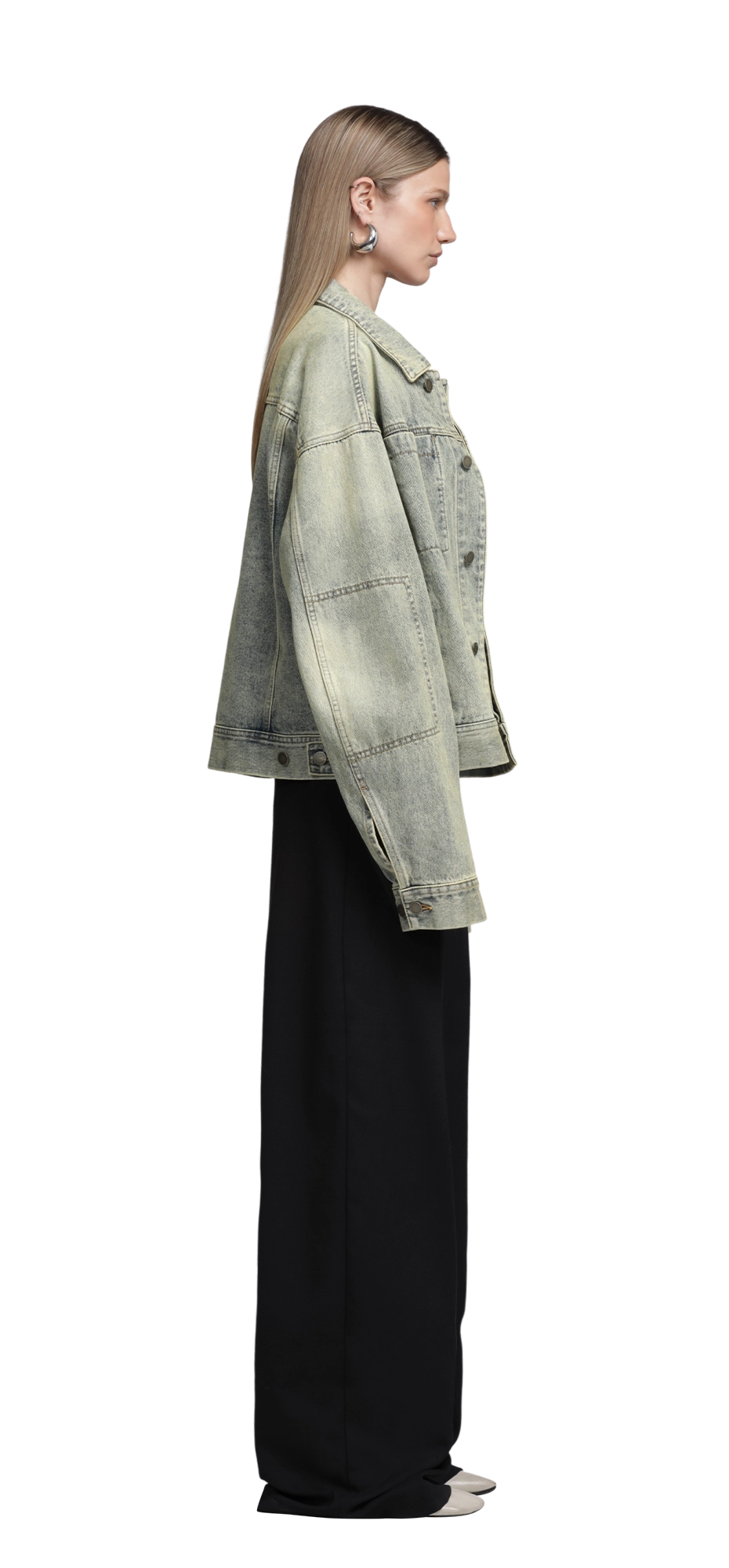 ジャケット・アウター LA PEAU DE GEMshaggy middle coat 3234464.jpg