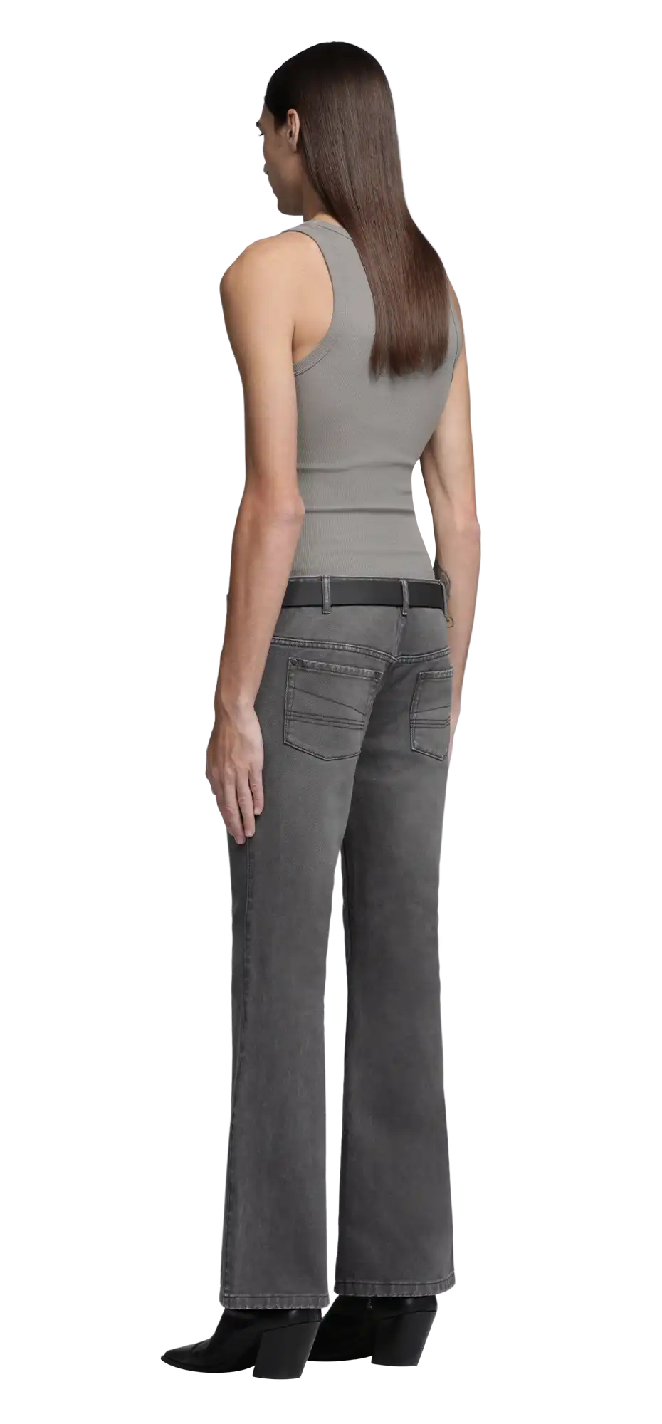 slim flared jeans stone light – entire studios