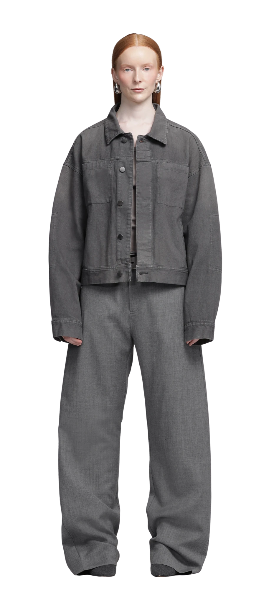 gem denim jacket stone light – entire studios