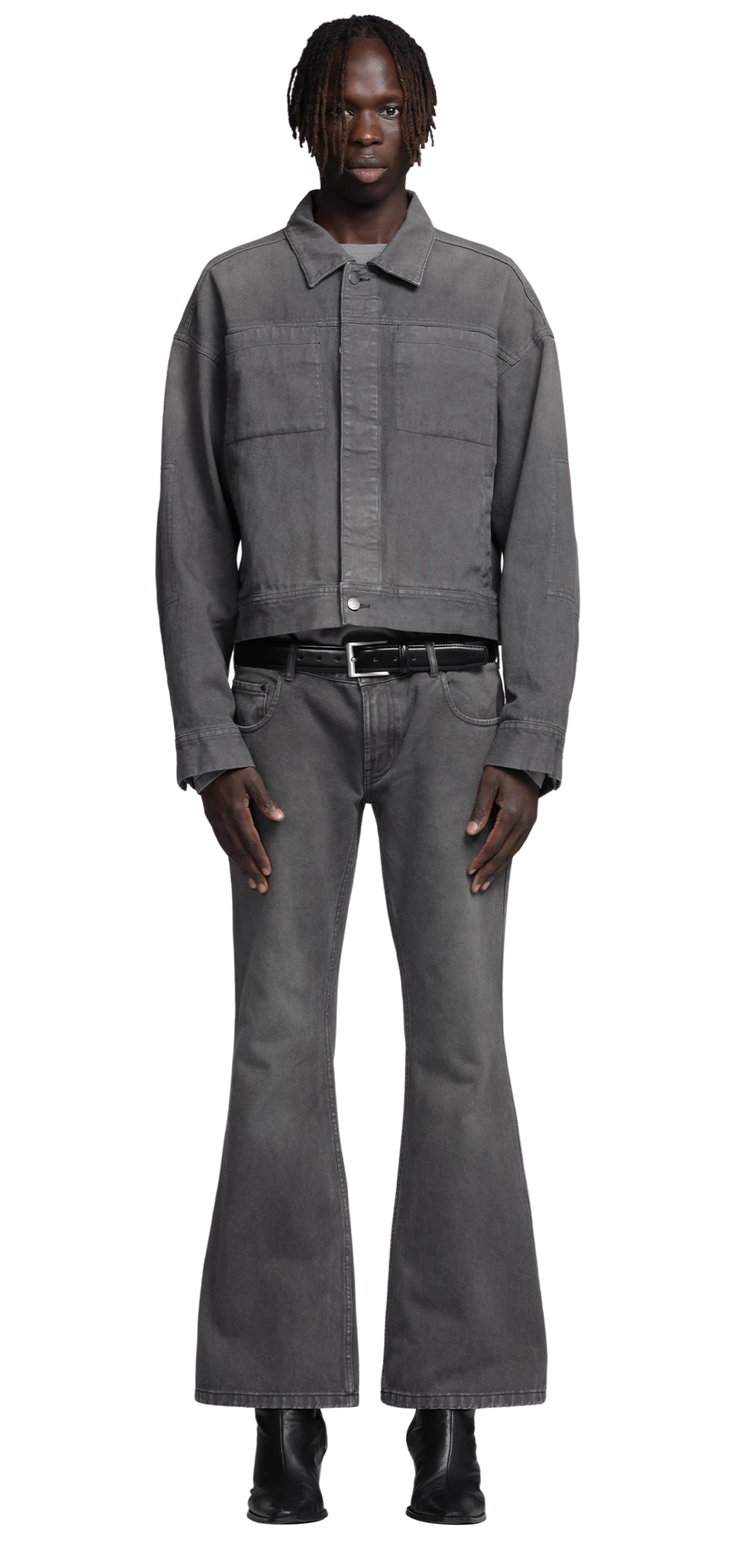 gem denim jacket stone light – entire studios