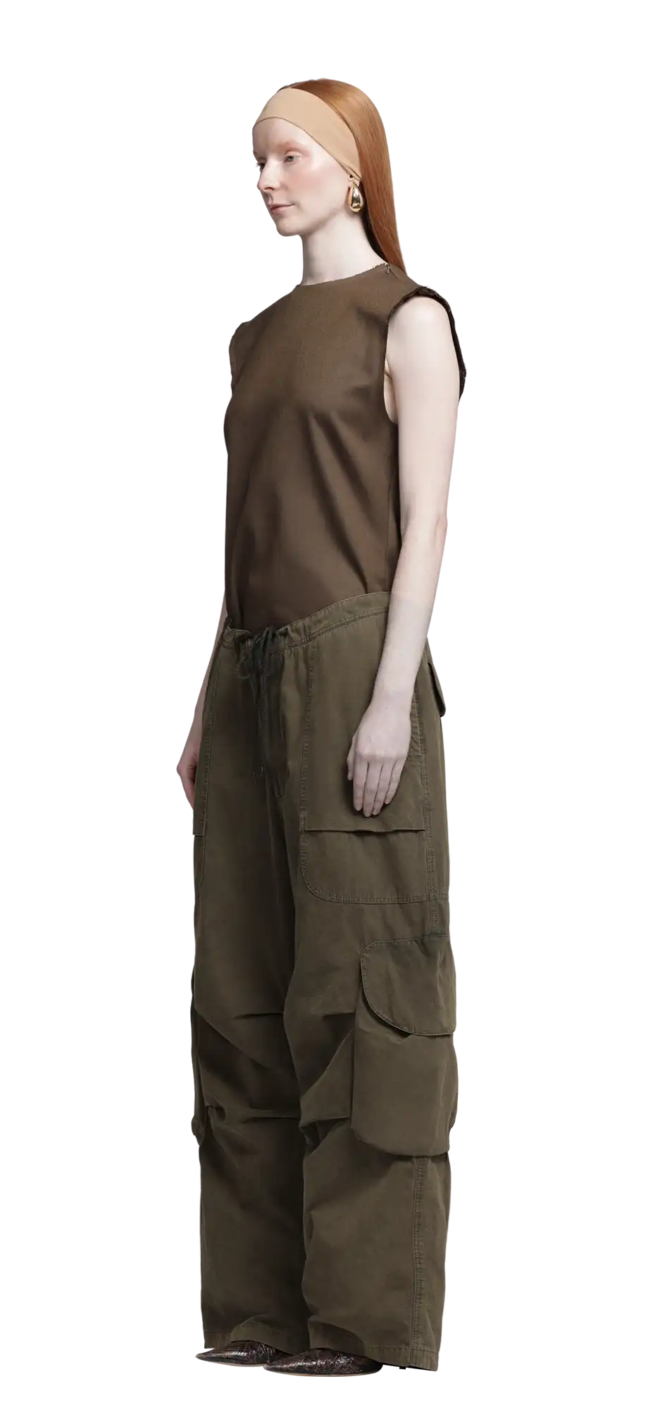 パンツ ENTIRE STUDIOS FREIGHT CARGO PANTS SHOP ONLINE - entire studios FREIGHT CARGO PANTS / CRINKLE