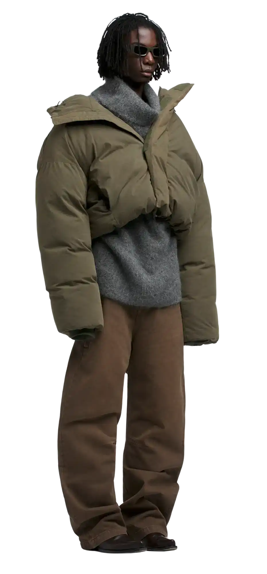 mml hooded puffer cotton hunter – entire studios