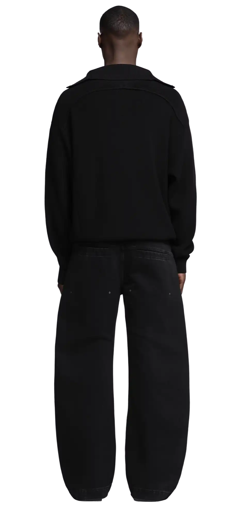 entire studios ASSET デニムパンツ　ブラック　S asset denim pant chargrill – entire studios