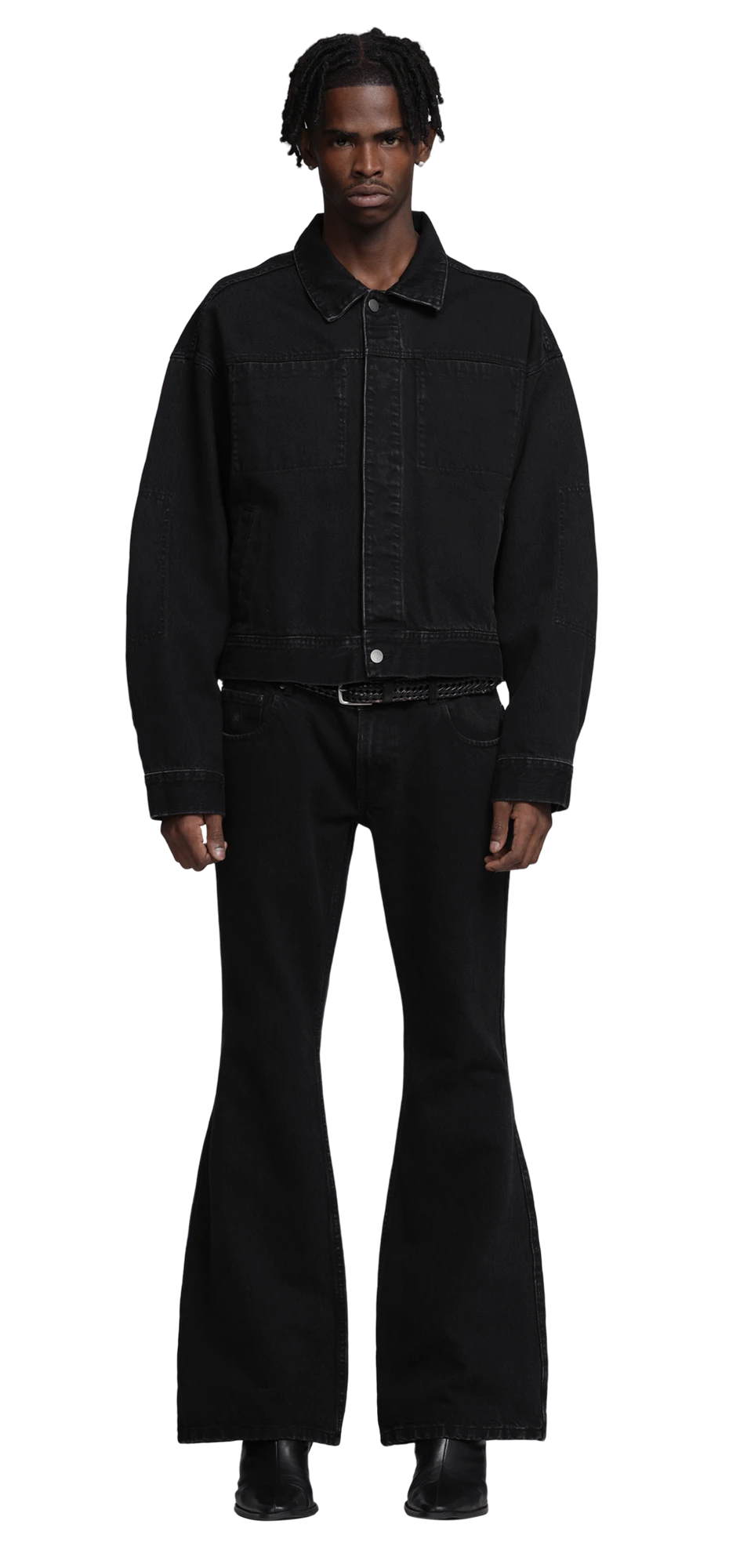 gem denim jacket magnetite – entire studios