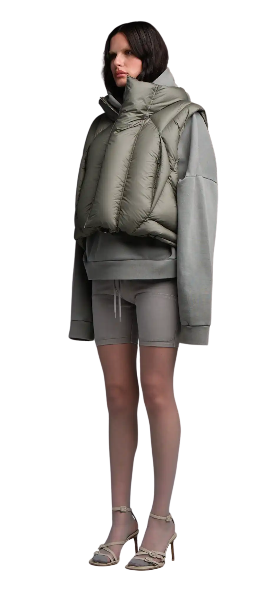 grid vest moss – entire studios