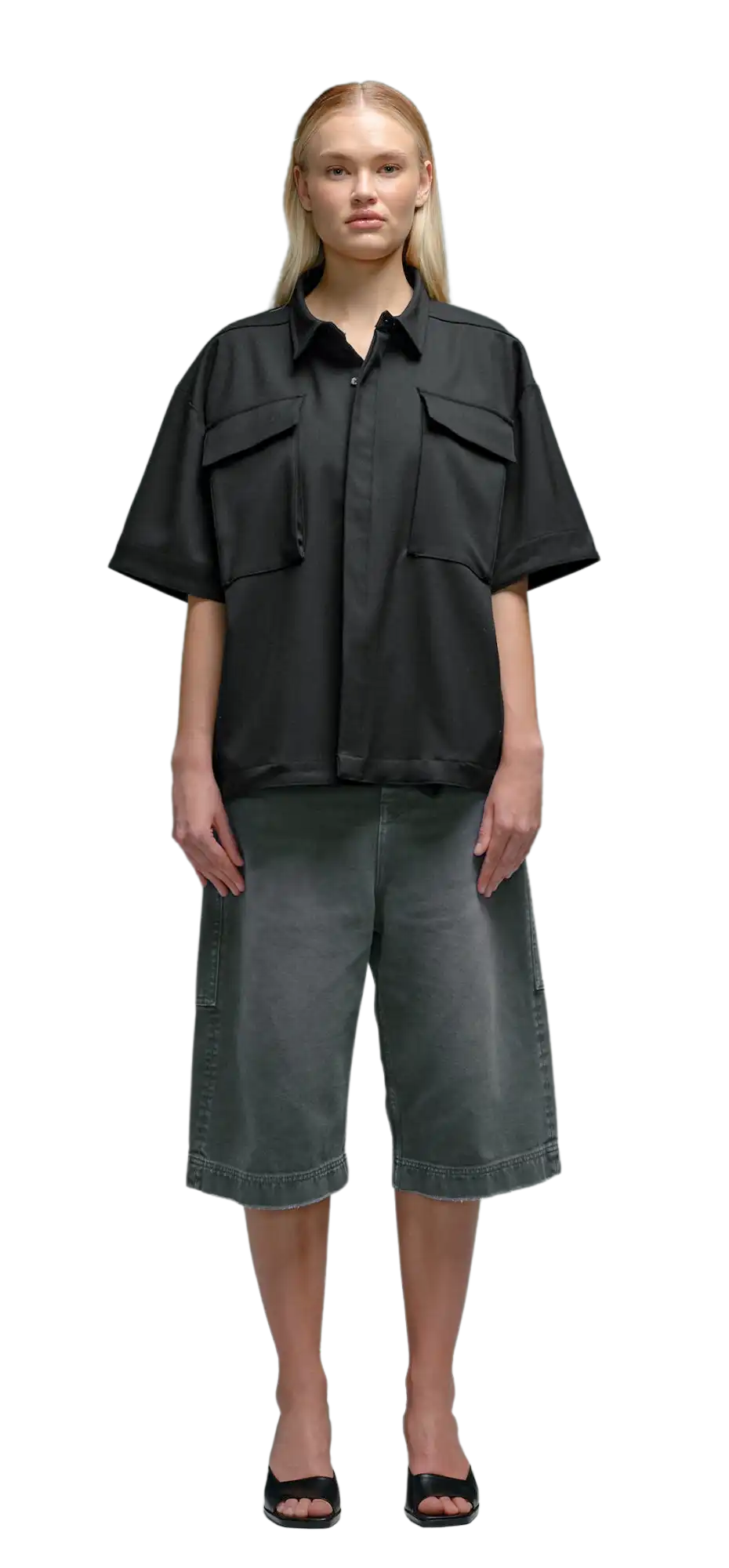 entire studio Duty Shirts サイズM duty shirt black – entire studios