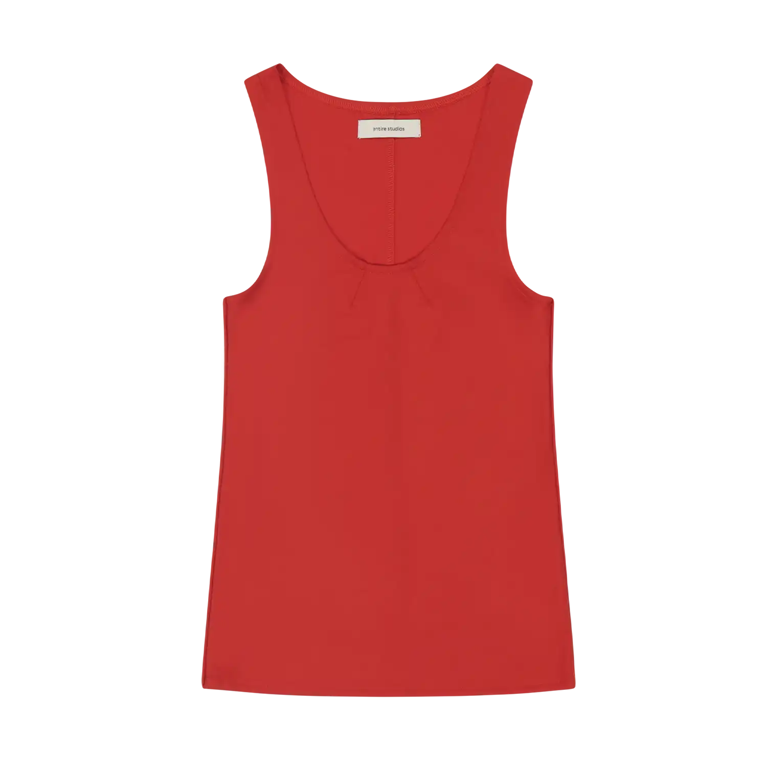 STRETCH WOOL TANK RED