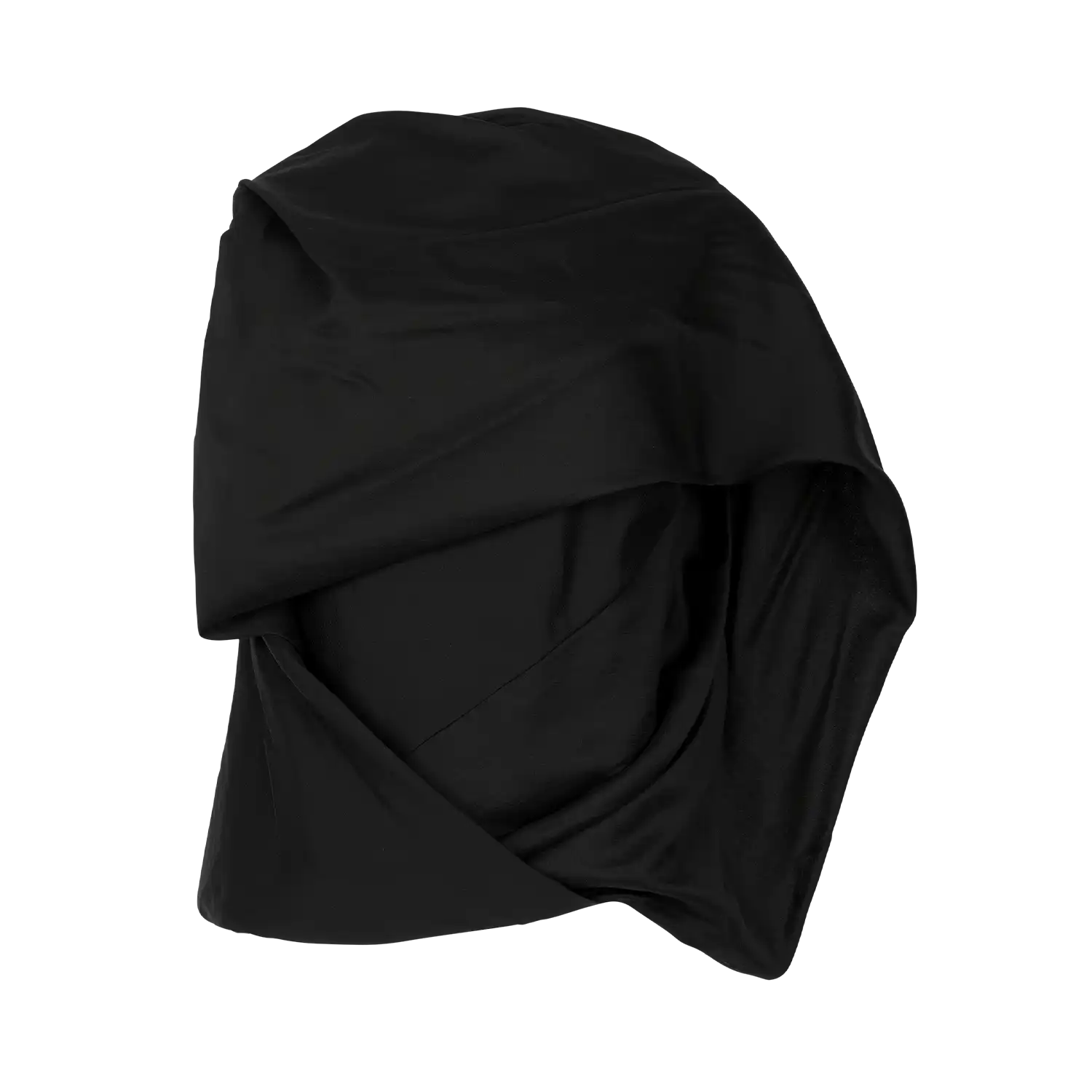 SIDE DRAPE TOP BLACK