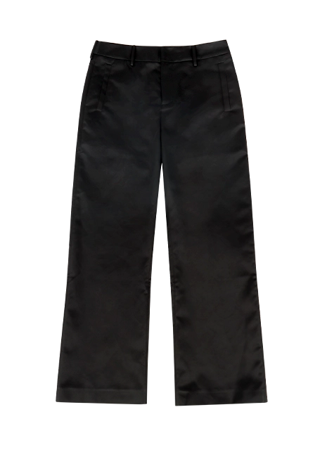 FATHER SUITING PANT BLACK SATEEN