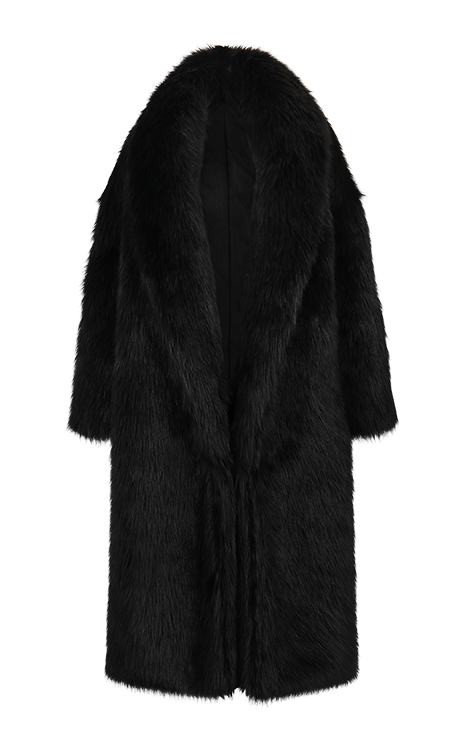 VAST FUR COAT BLACK