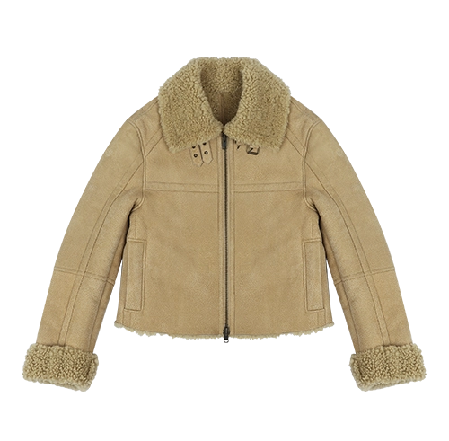 01 SHEARLING JACKET CAMEL