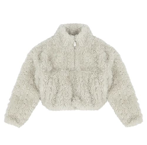 FLUFFY QUARTER ZIP ELM