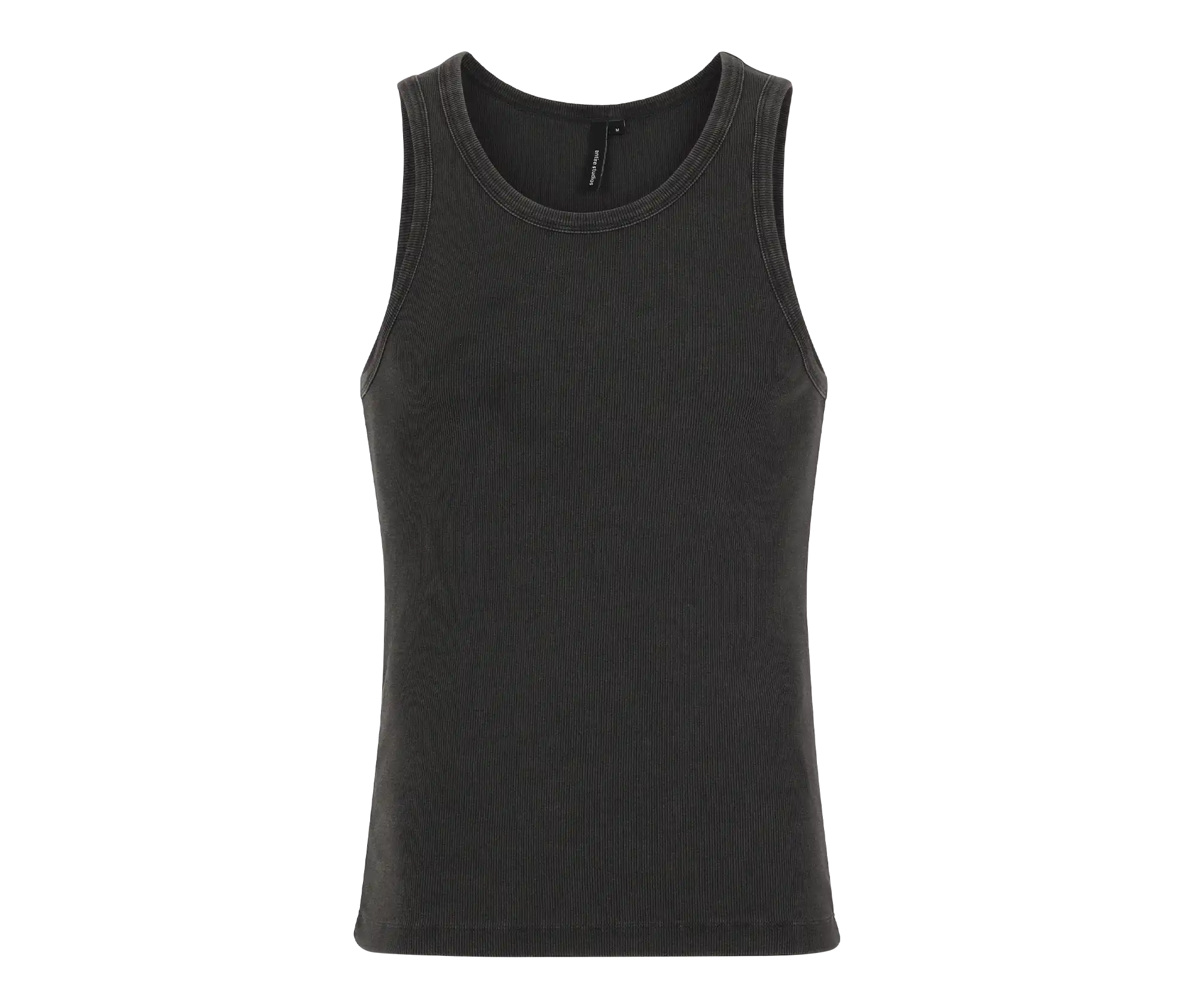 RIB TANK WASHED BLACK (view 2)
