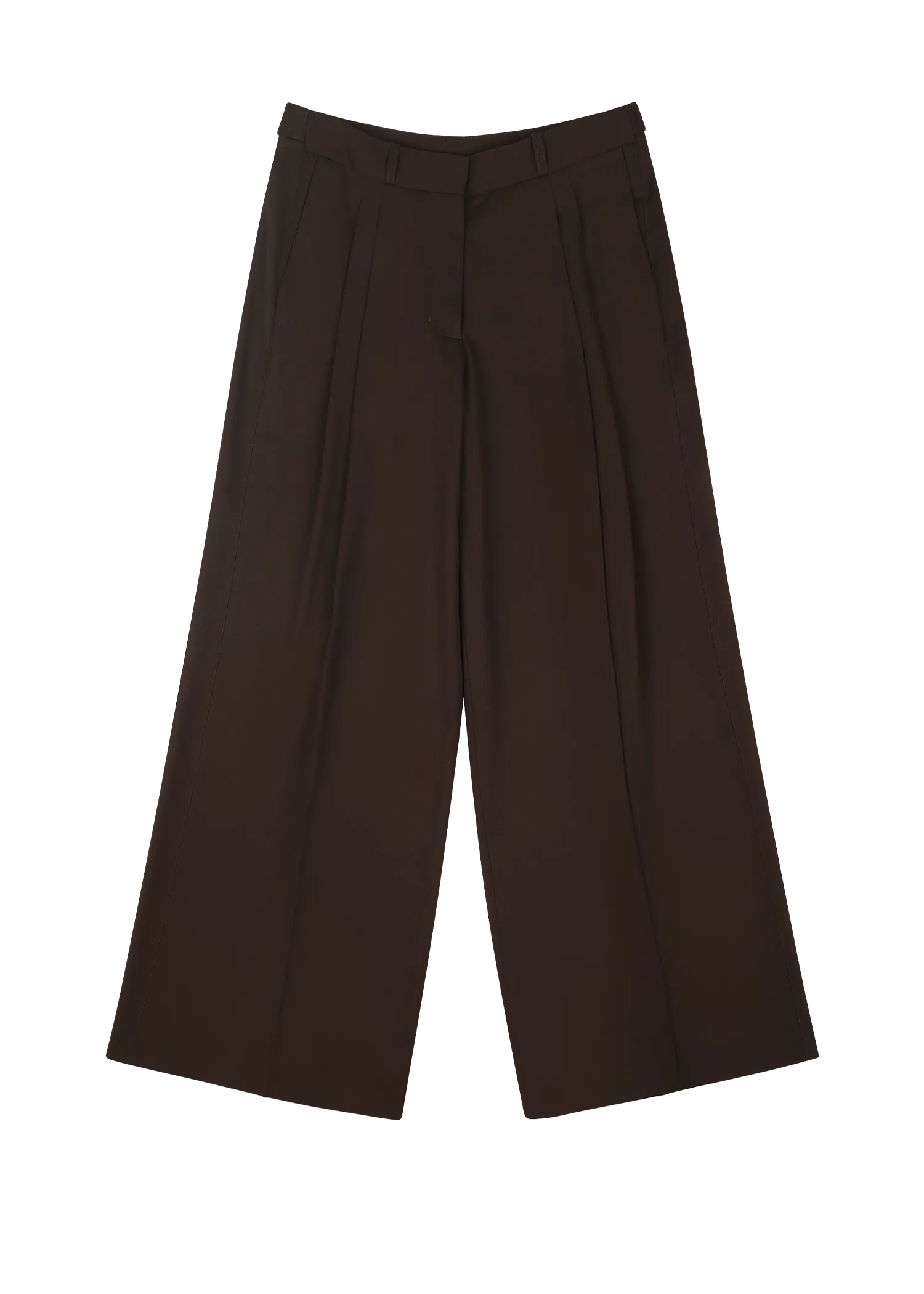 PLEATED WOMENS PANT TABACCO