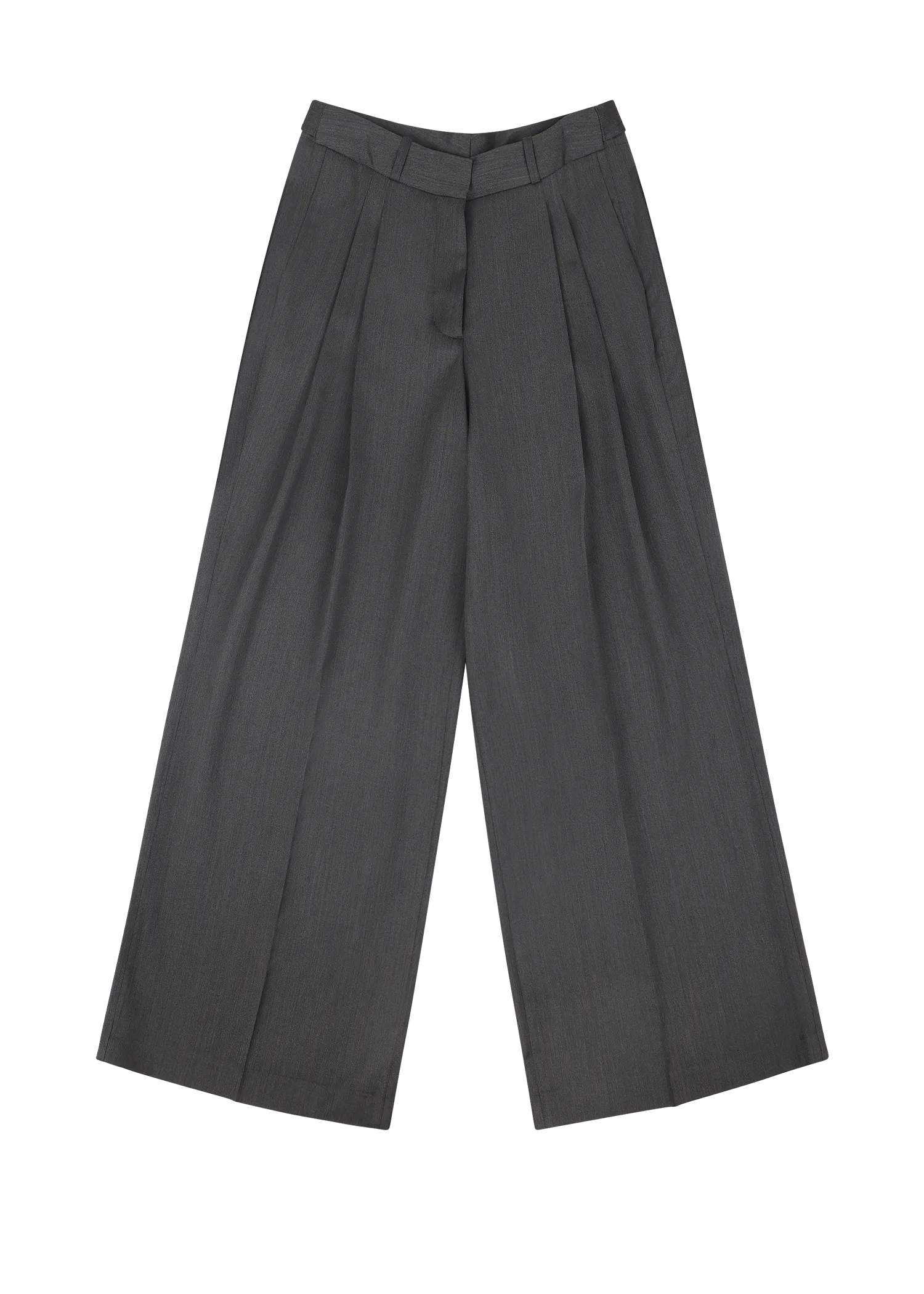 PLEATED WOMENS PANT GREY
