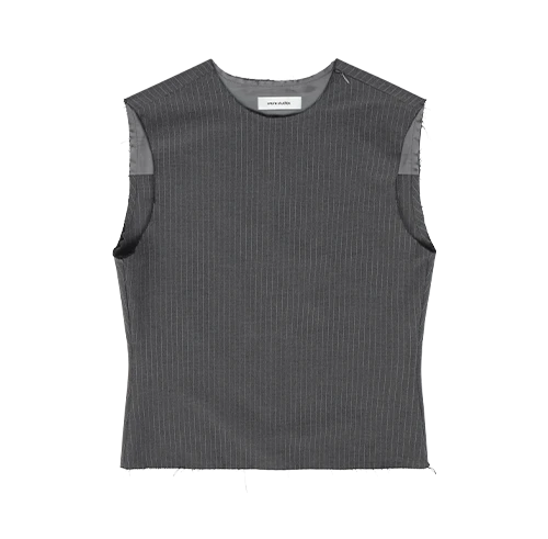 TELL TANK GREY PINSTRIPE