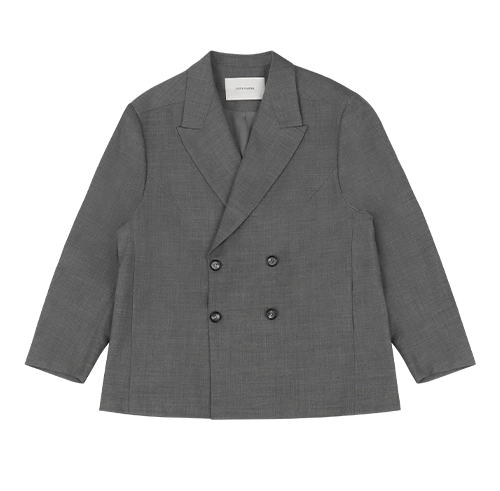 DOUBLE BREASTED BLAZER ASH
