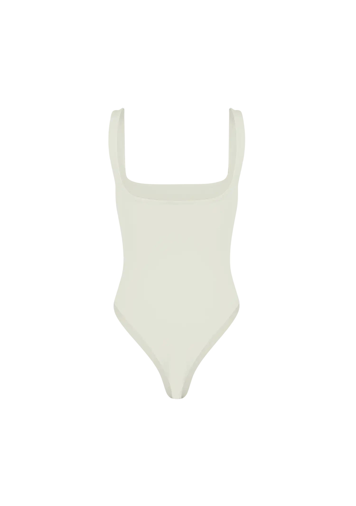 SQUARE NECK BODYSUIT - NYLON SPANDEX RICE