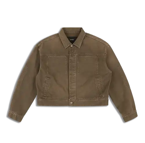 GEM DENIM JACKET MILITARY STONE