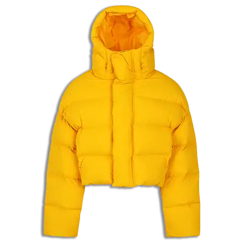 MML HOODED PUFFER - PU CITRINE