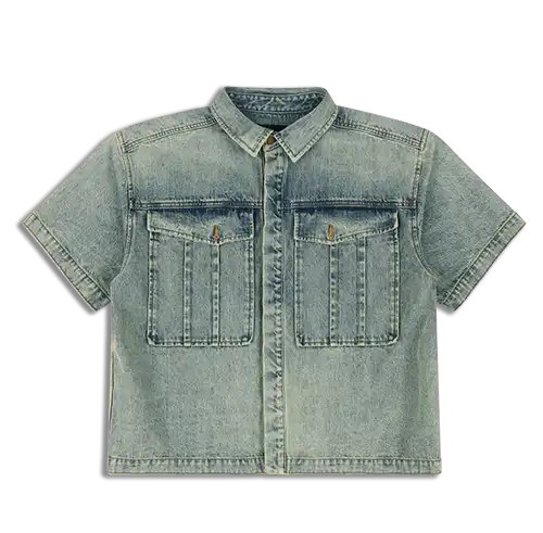 HEAVY DENIM SHIRT SURFACE WAVE