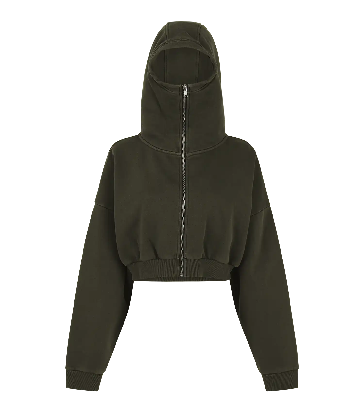 CROPPED FULL ZIP MILITARY