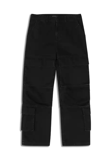 HEAVY DENIM CARGO MAGNETITE