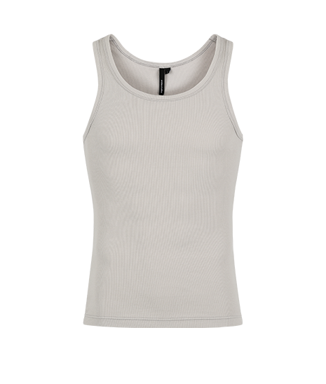 RIB TANK SILVER CLOUD