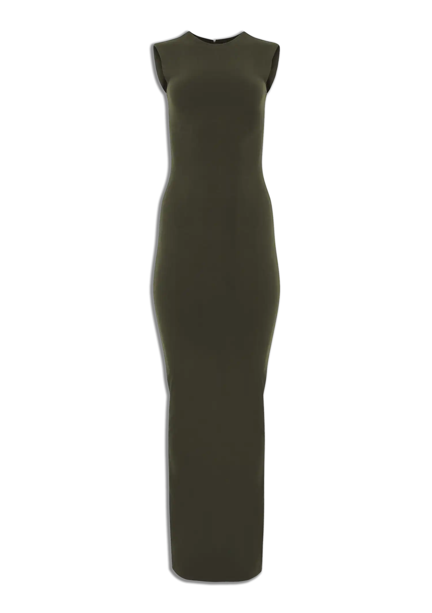 SLEEVELESS MAXI - COTTON SPANDEX MILITARY