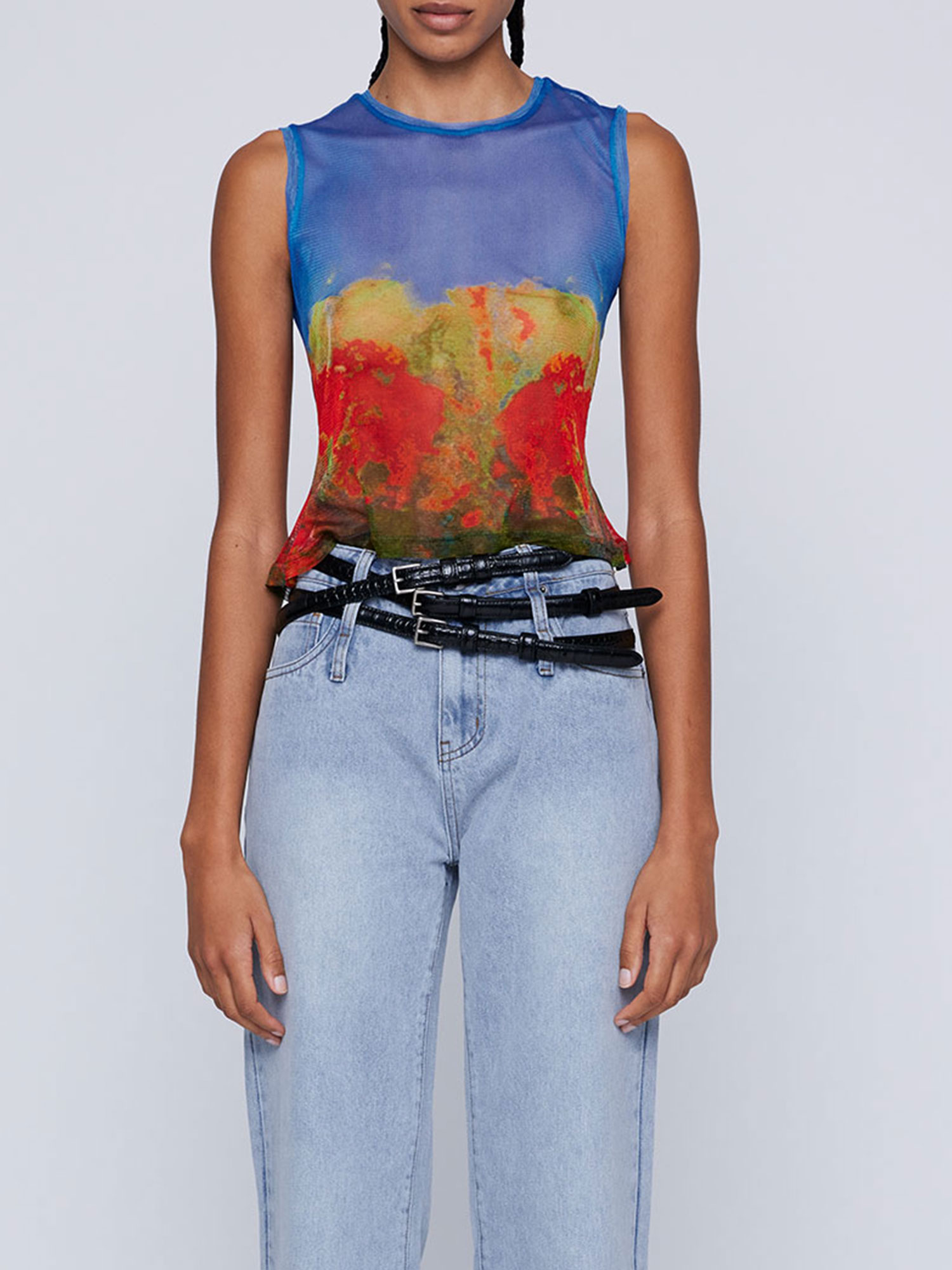 MESH TANK - ROSE FIELD