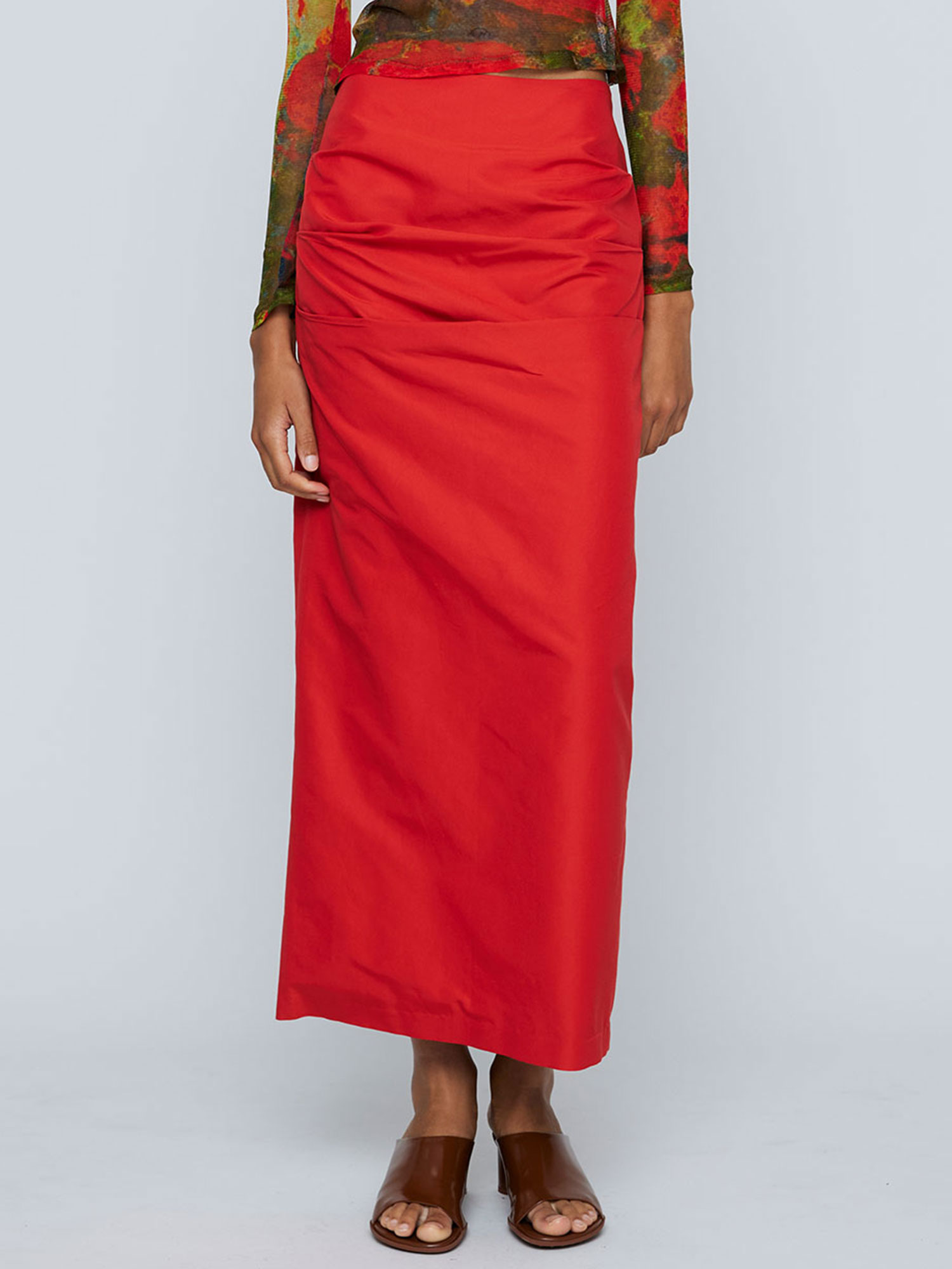 EMMA MAXI SKIRT | RED