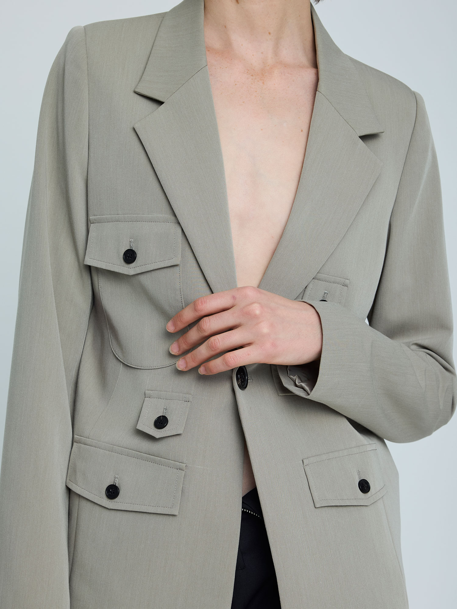UTILITY BLAZER | MUSHROOM