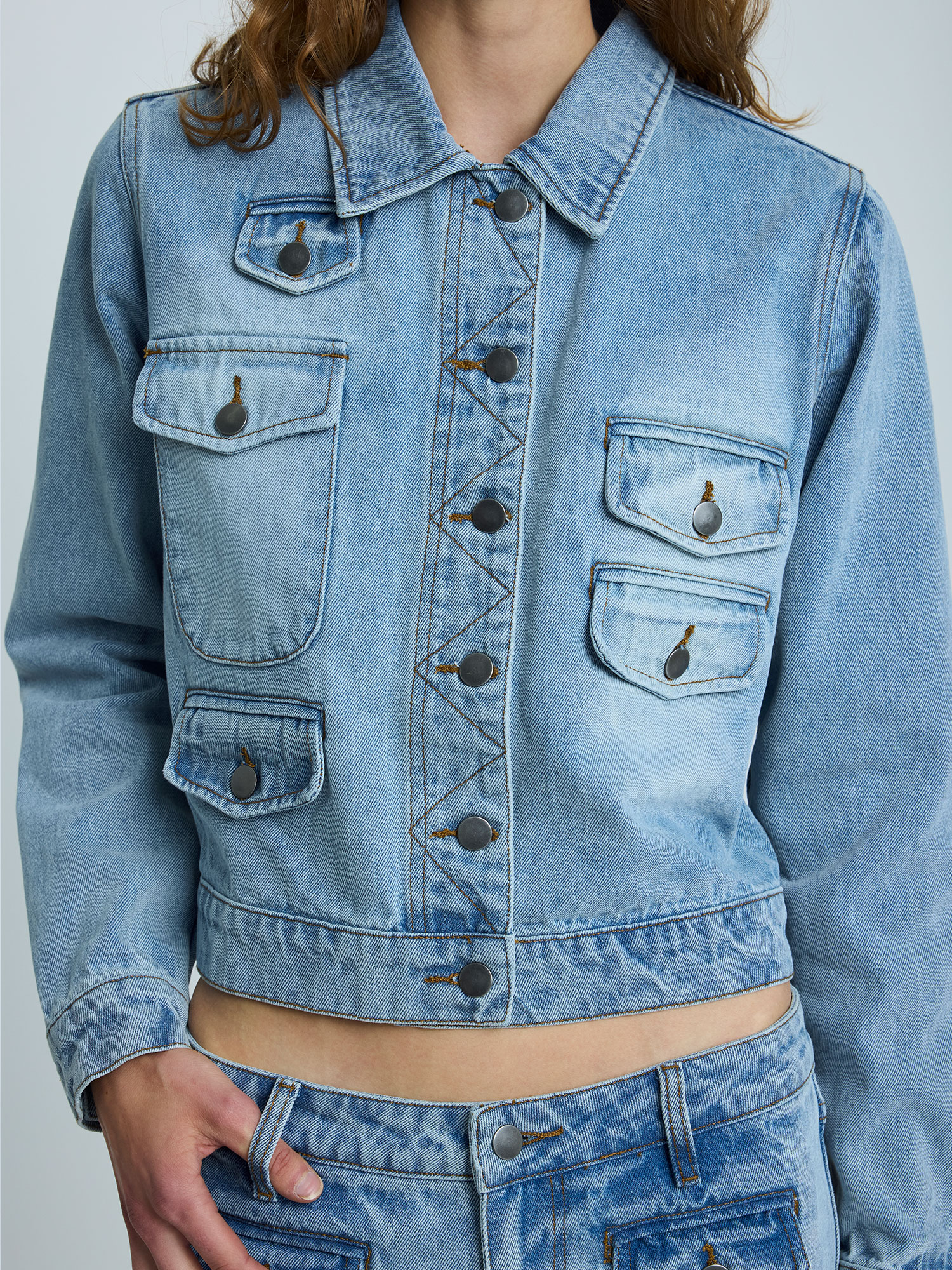 UTILITY DENIM JACKET | LIGHT BLUE DENIM