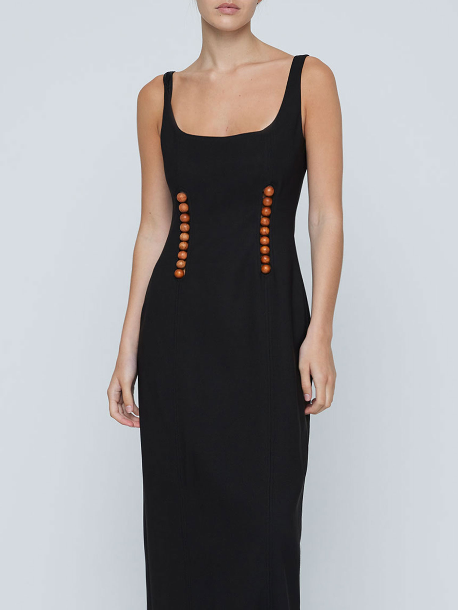 FREDDIE BEAD DRESS | BLACK