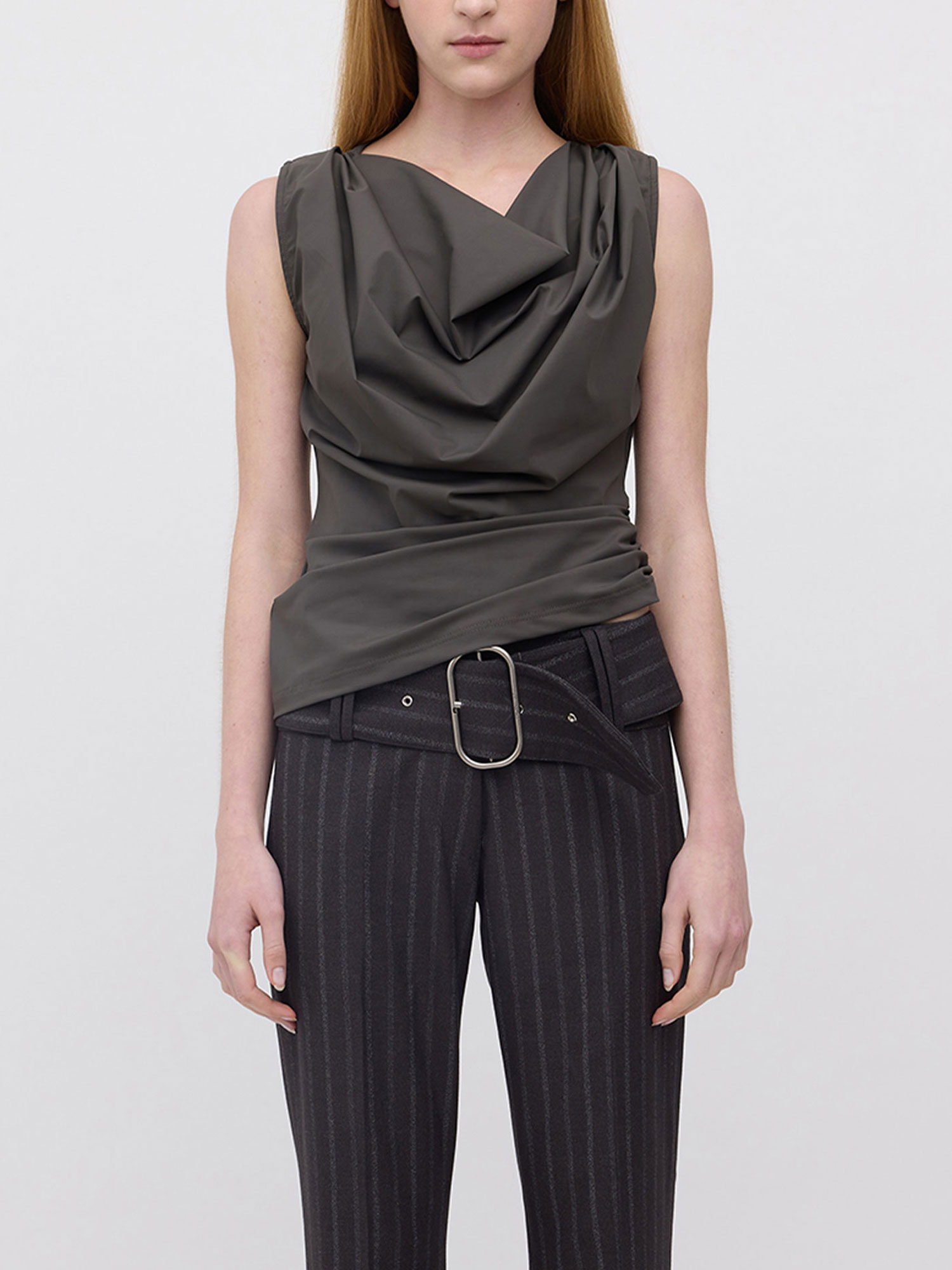 LORI KNIT TOP | SLATE GREY