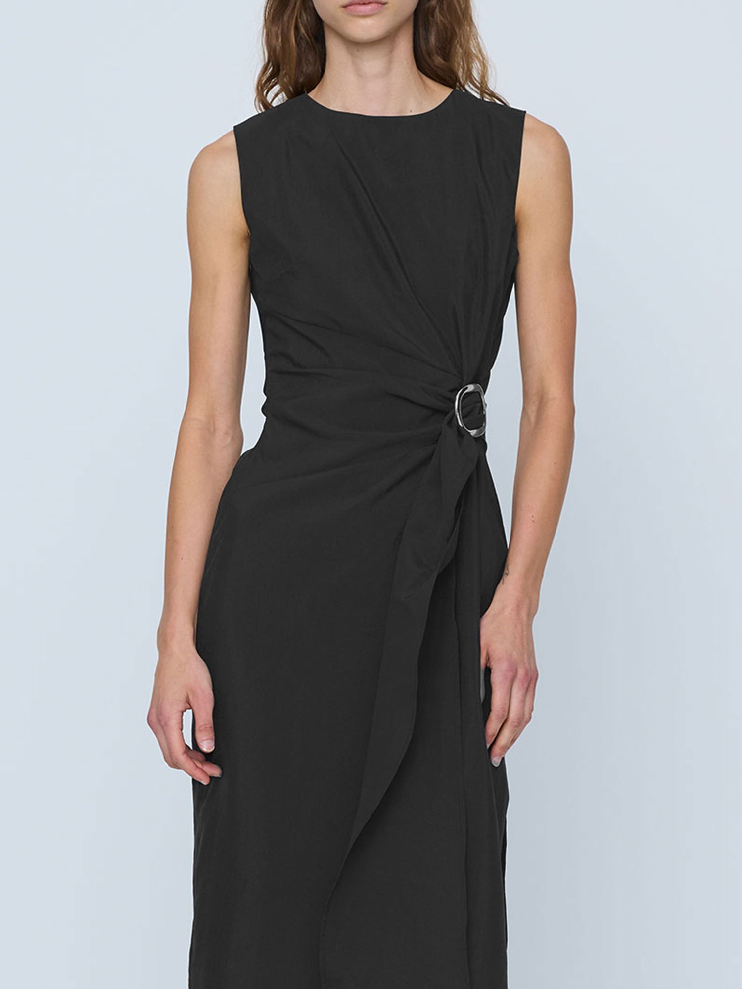 ASTRID SLEEVELESS MAXI DRESS | BLACK