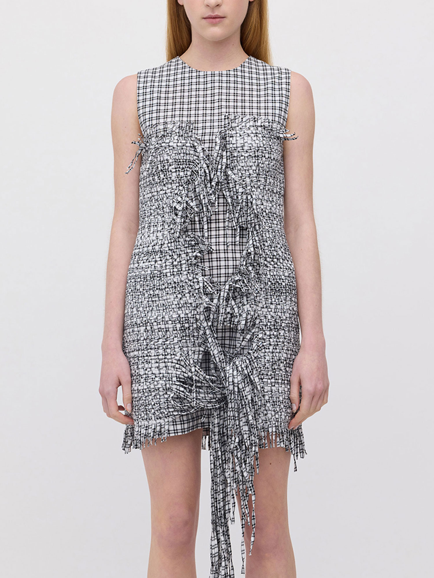 CORINNE MINI DRESS | BLACK/WHITE CHECK