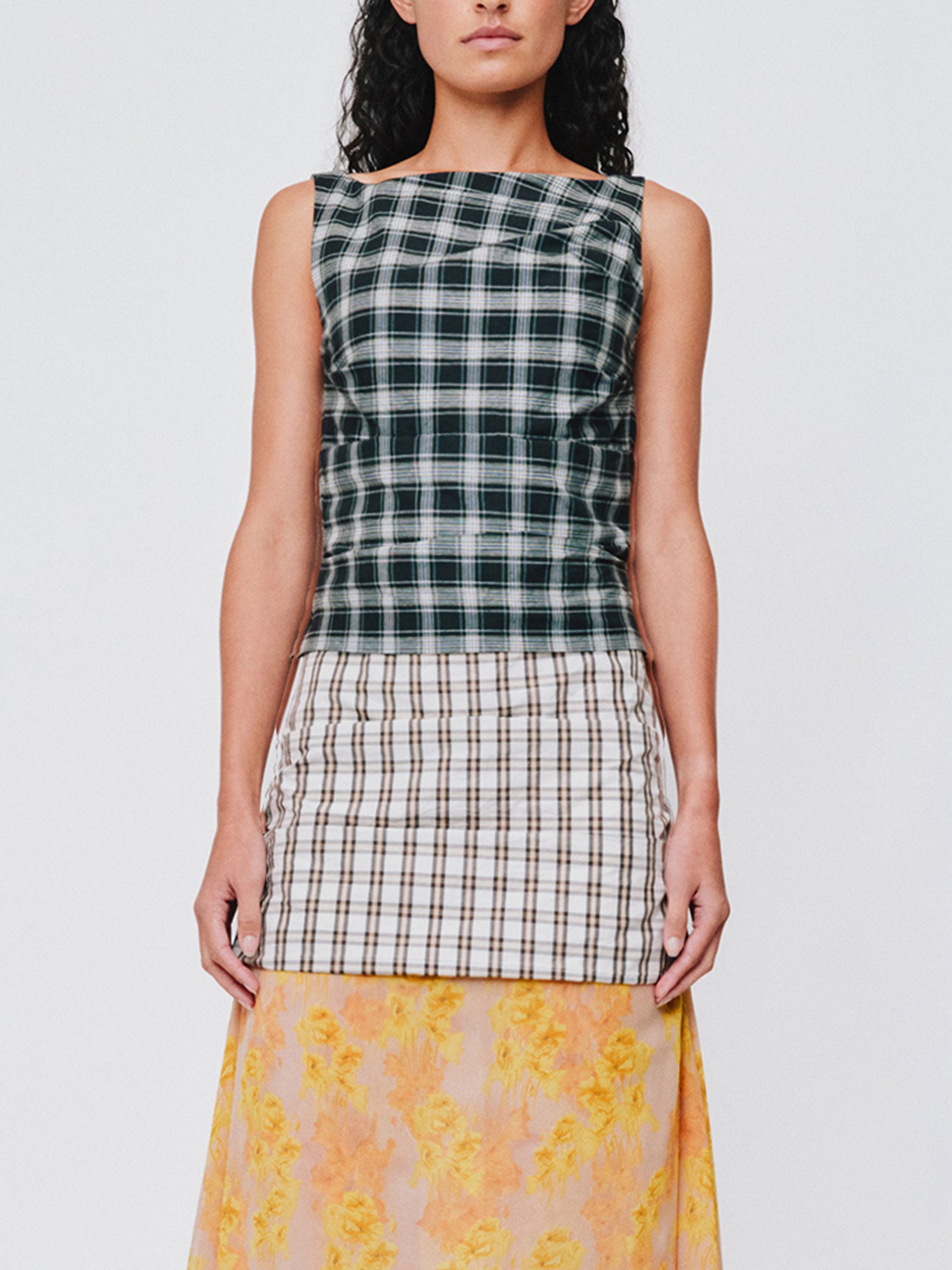 EMILY MAXI DRESS | MULTI PLAID FLORAL