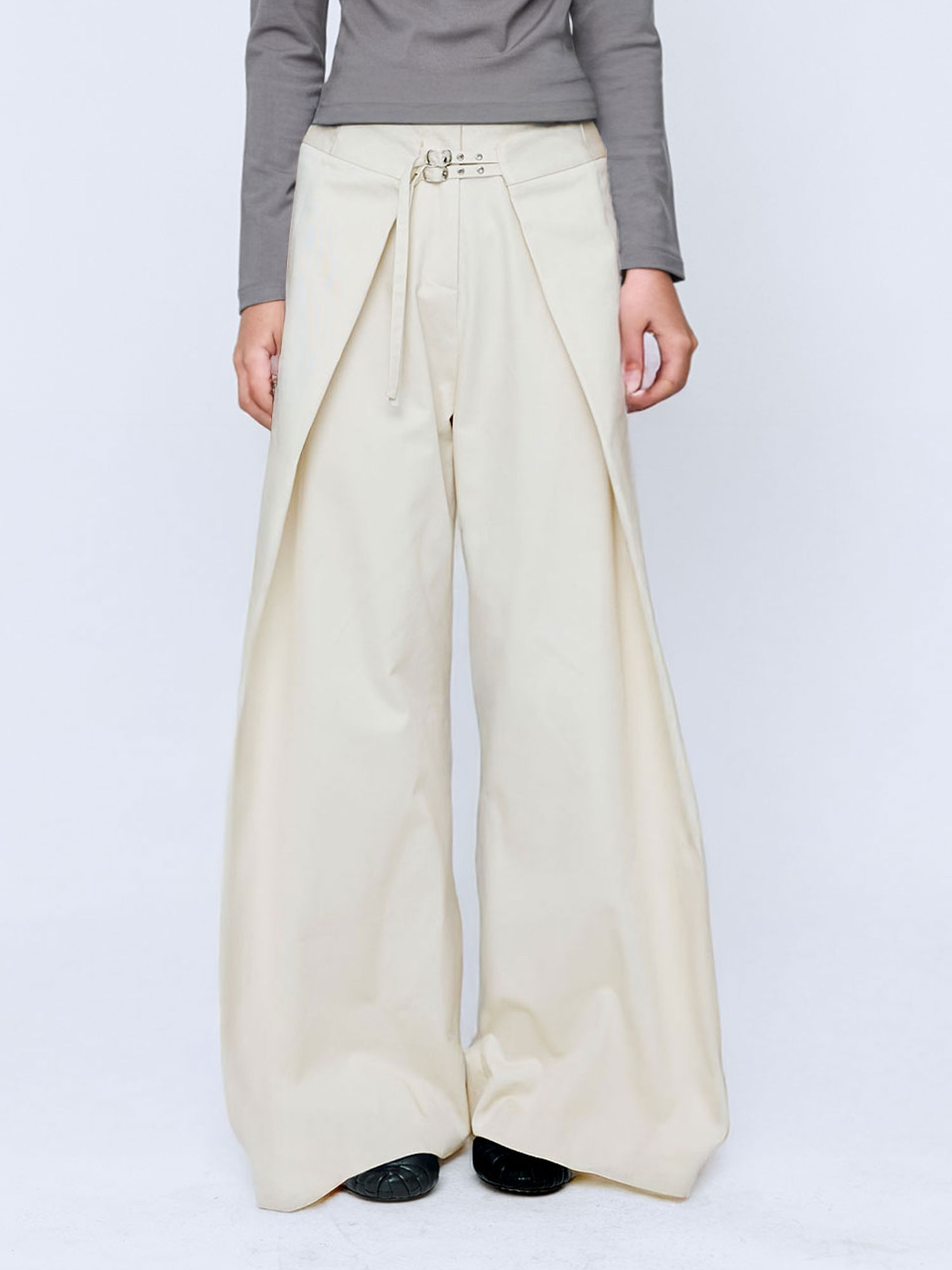 UTILITY WRAP TROUSERS | IVORY