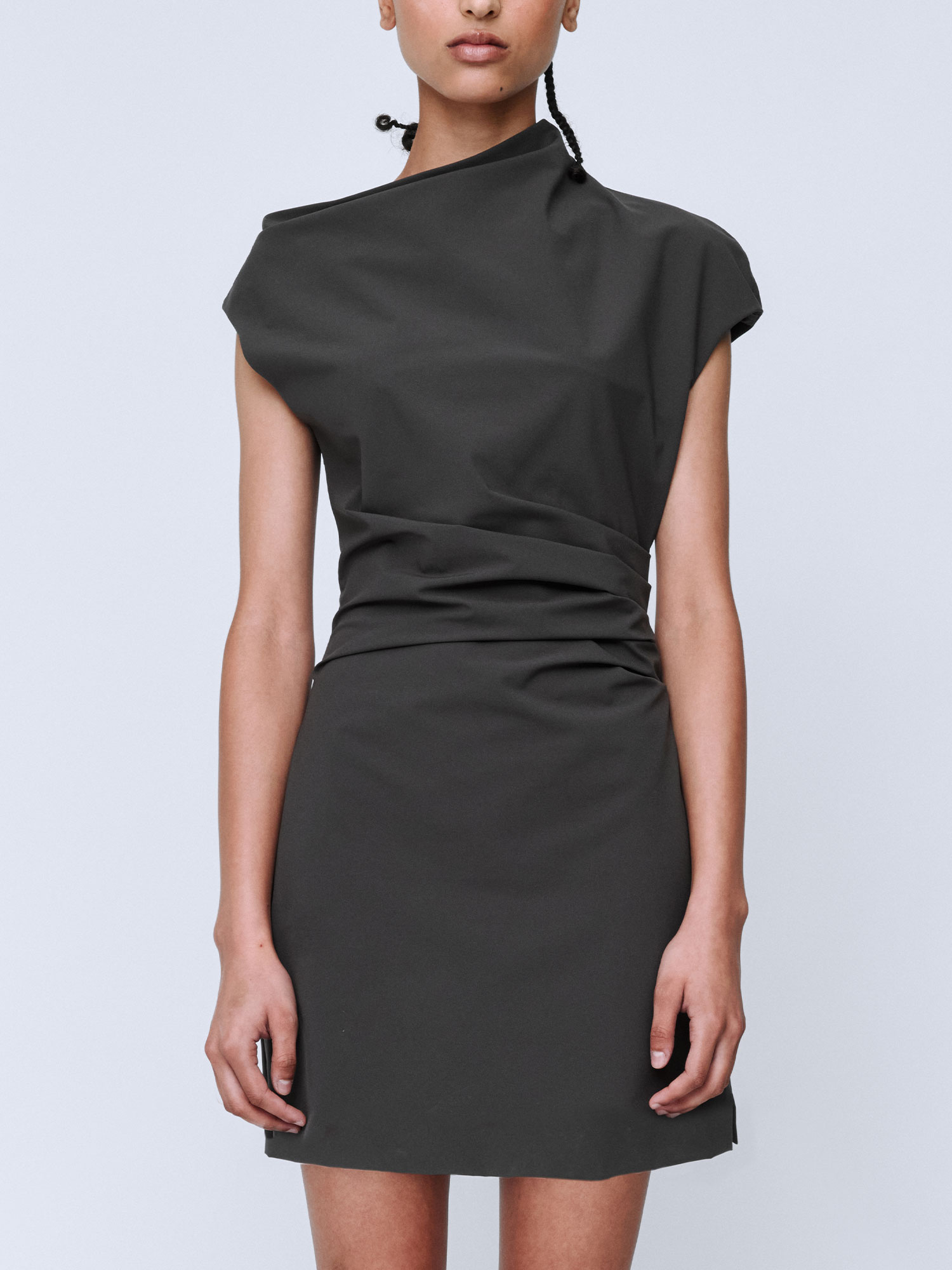 RITA MINI DRESS | CHARCOAL