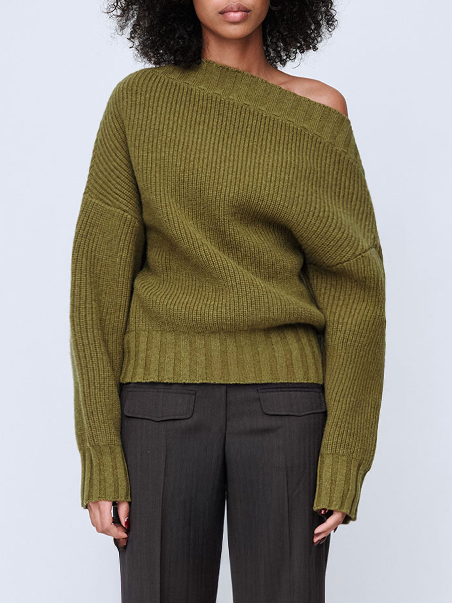 CHUNKY HOLLY SWEATER | KHAKI