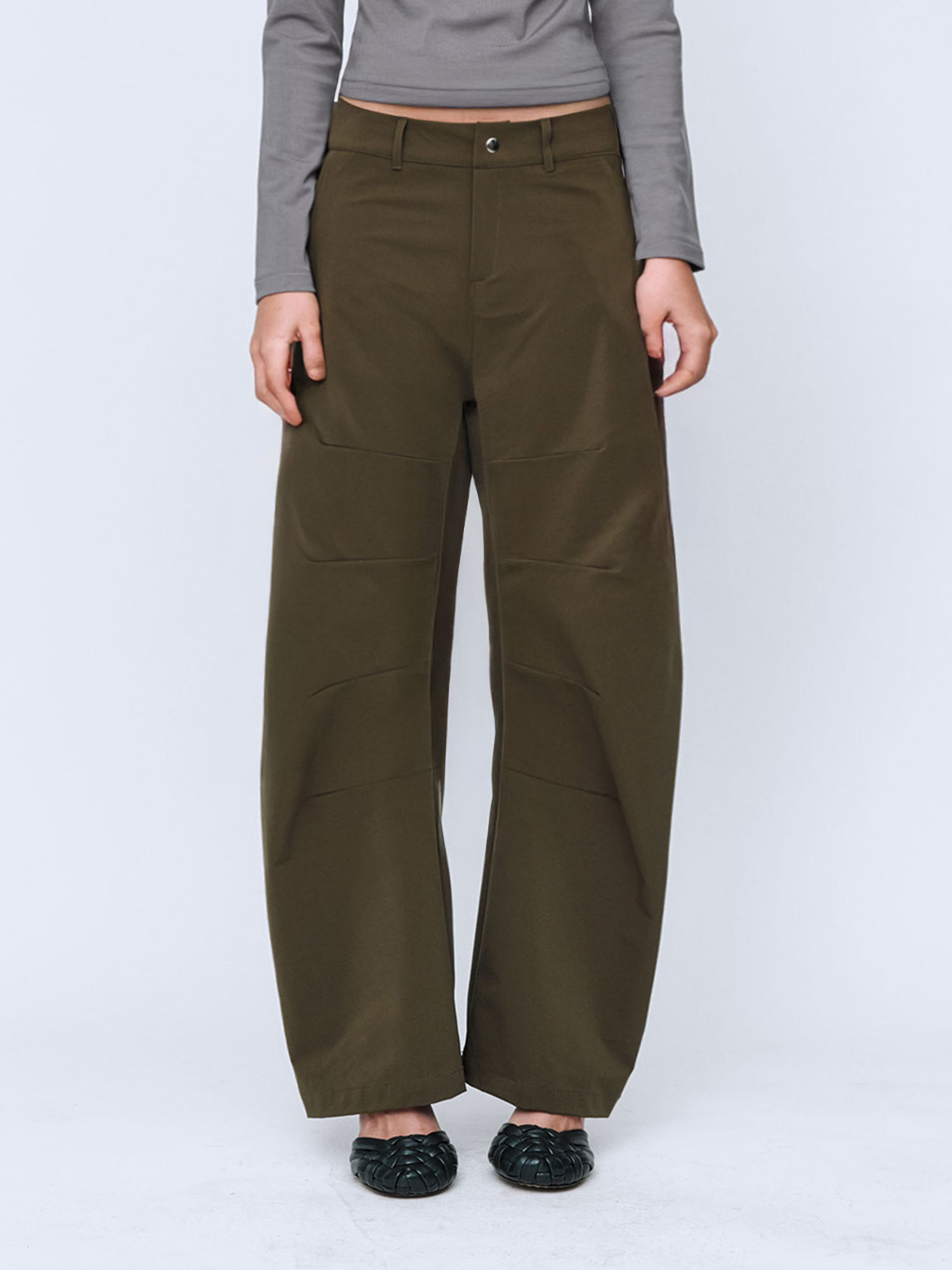 DARTED TRACKPANTS | KHAKI