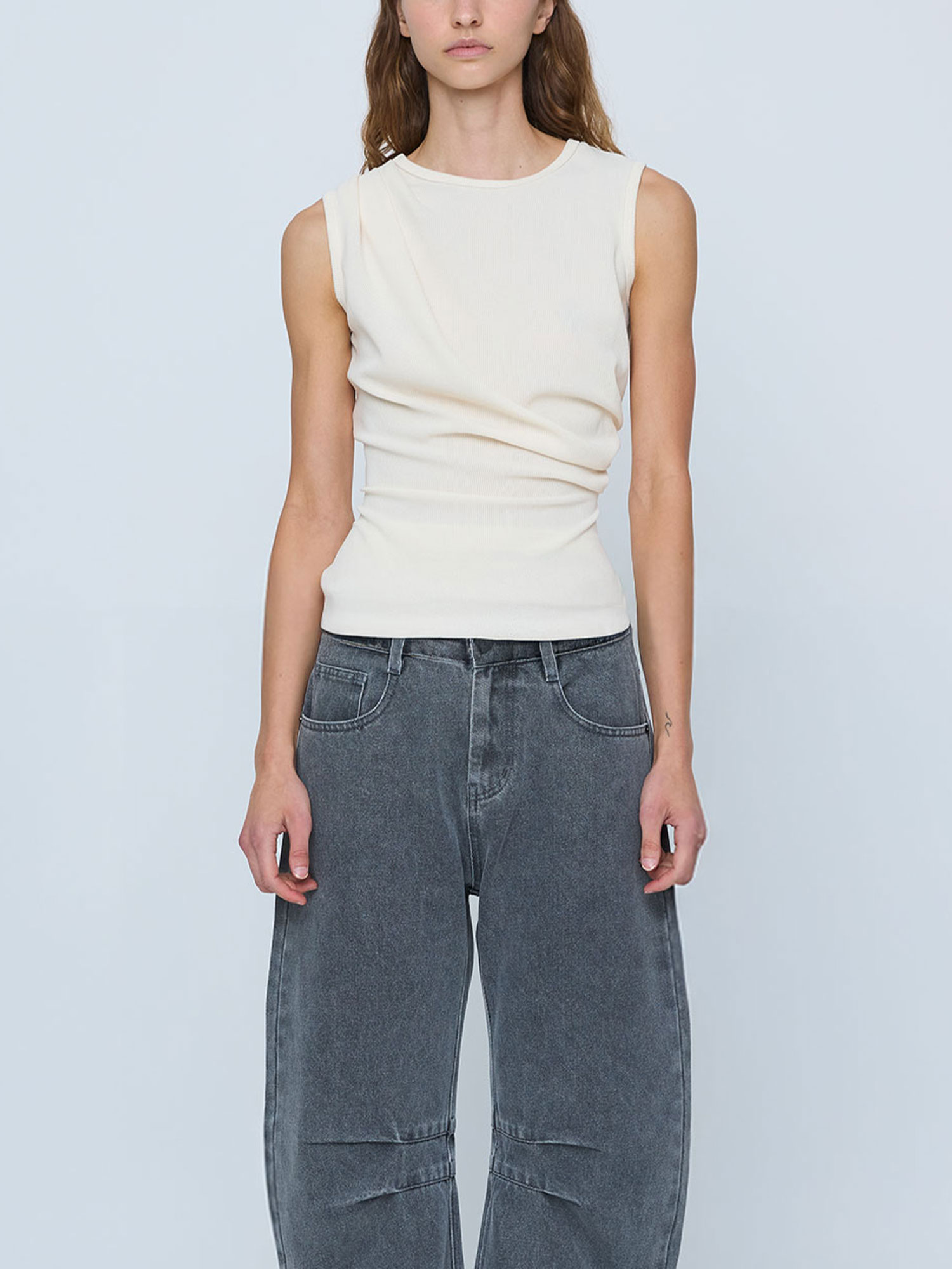 RUBY KNIT TANK | IVORY