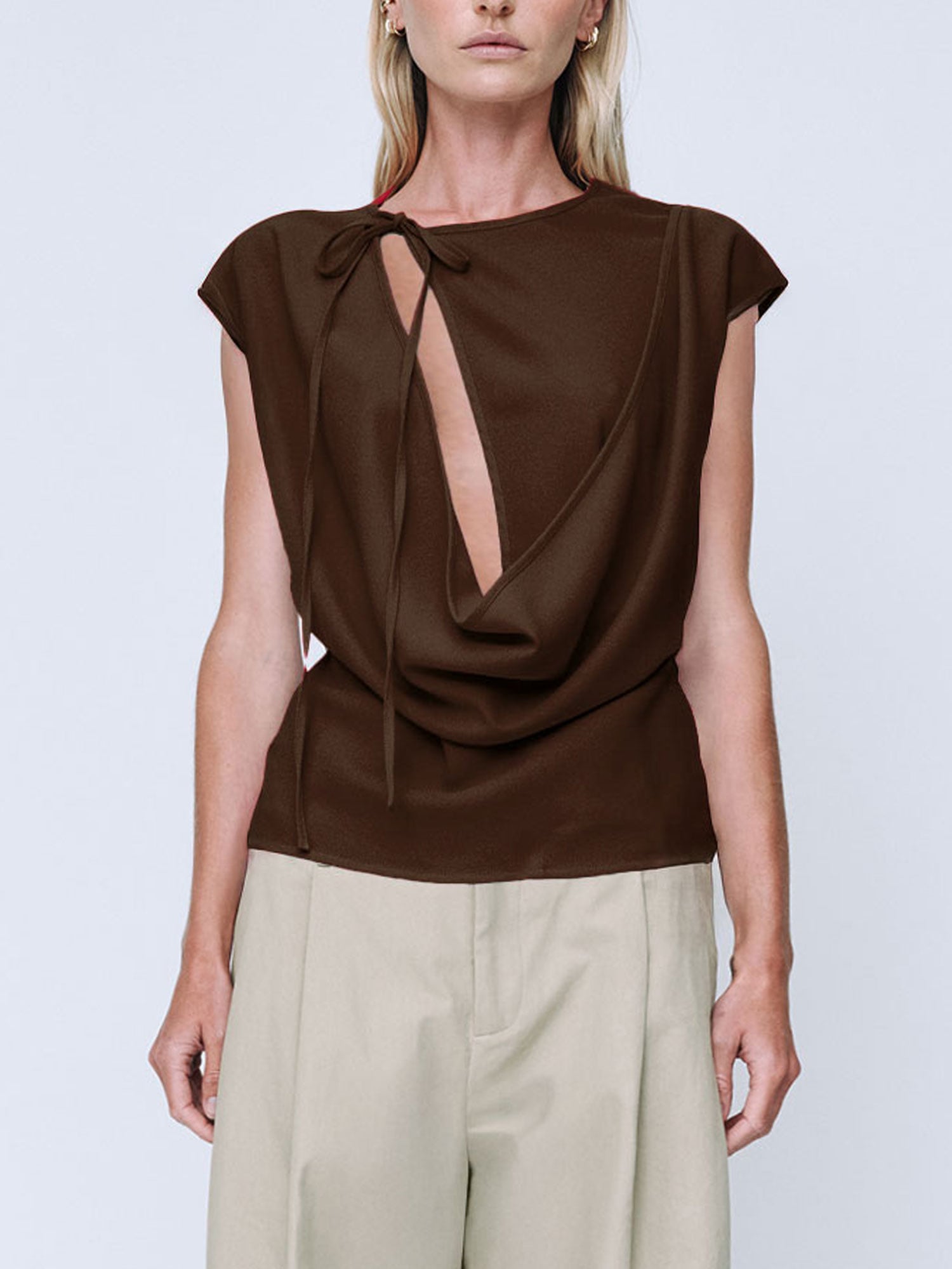 MAEVE TOP | CHOCOLATE