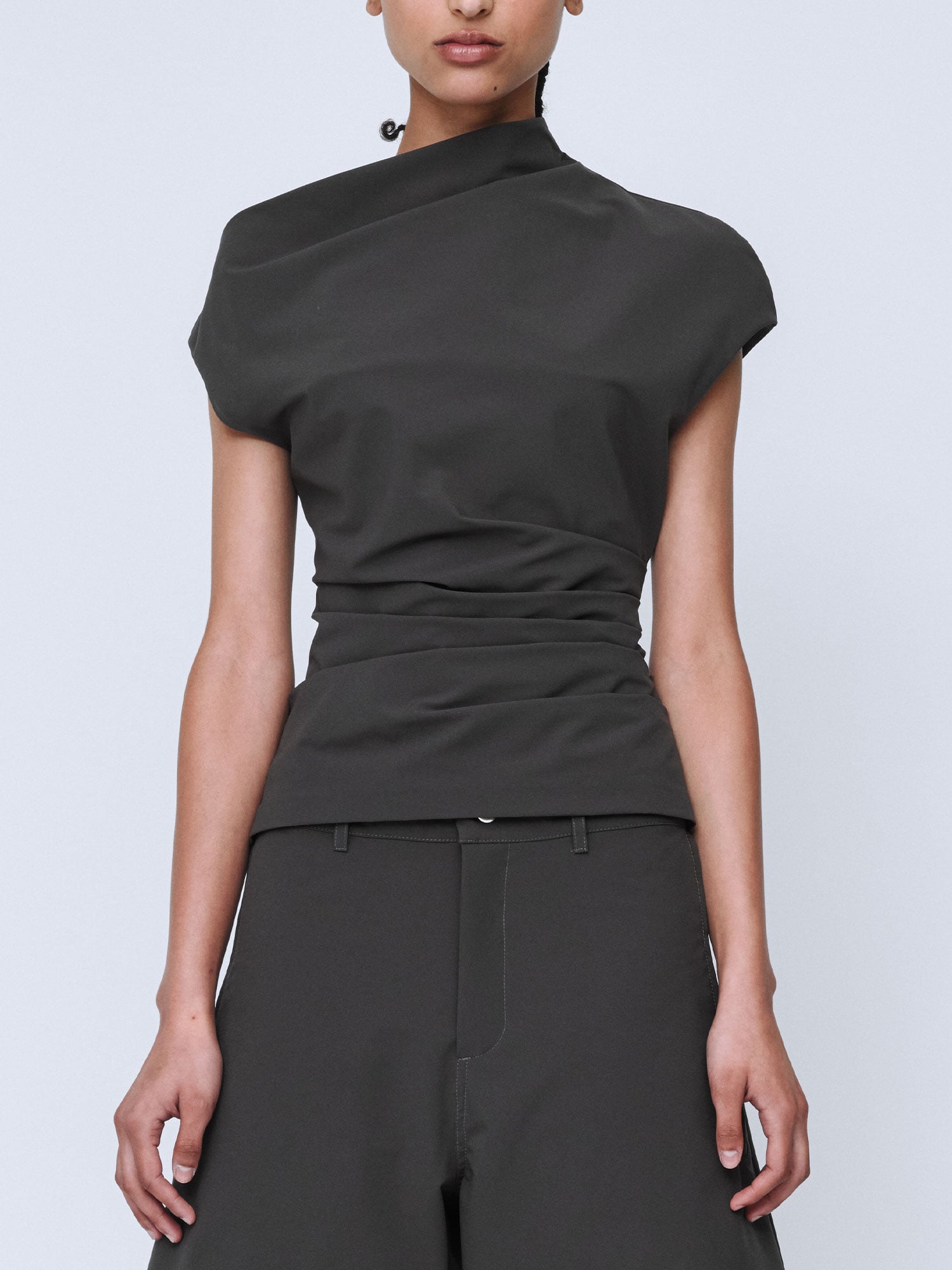 RITA TOP | CHARCOAL