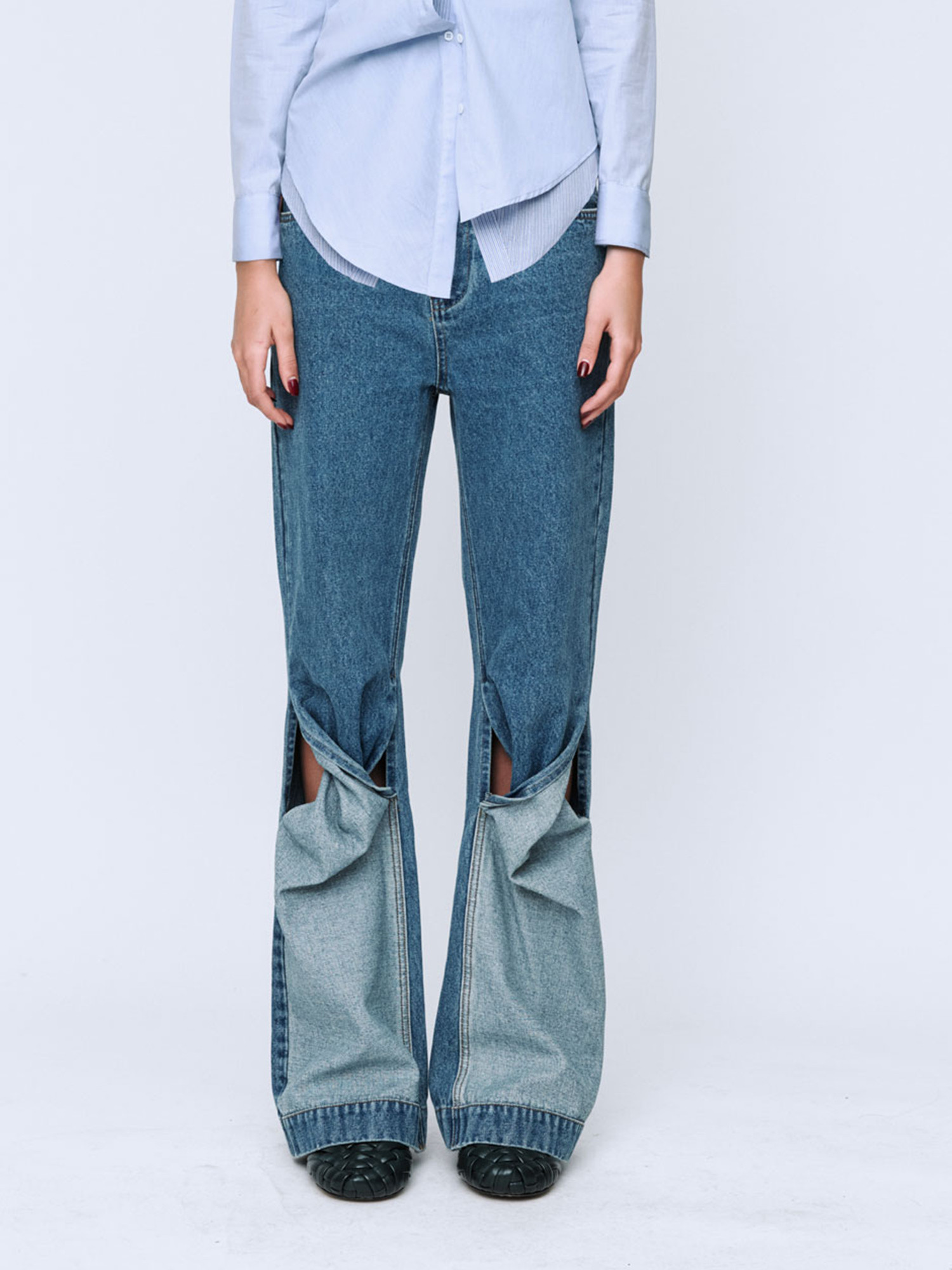 TWIST JEANS | WASHED MID BLUE