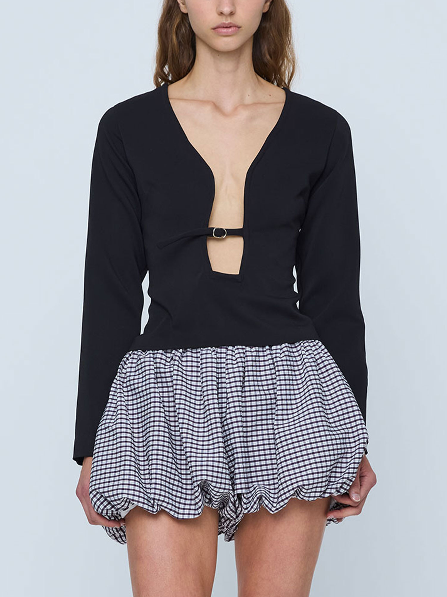 BECK LONG SLEEVE TOP | BLACK