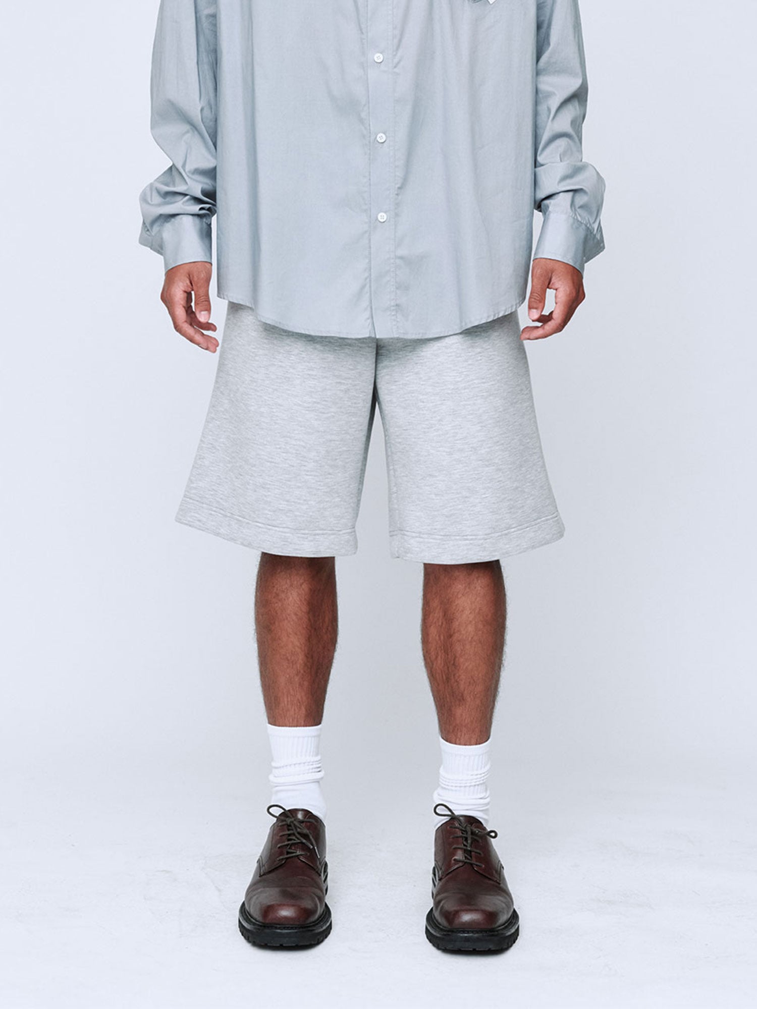 MENS SWEAT SHORTS | GREY MARLE