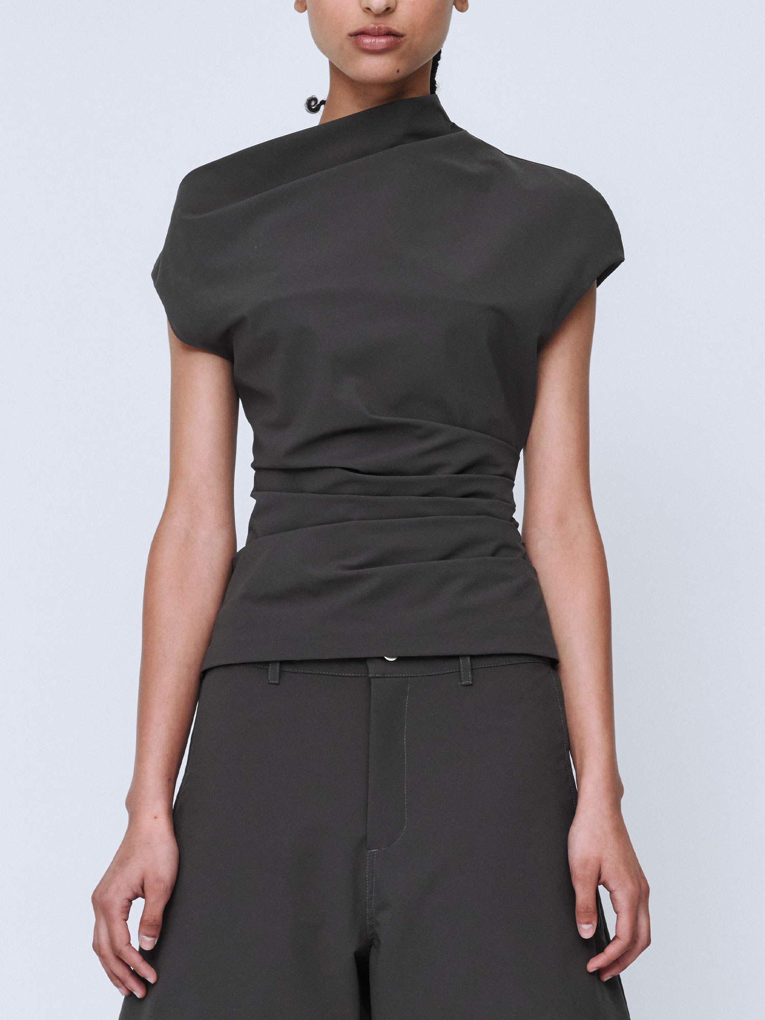 RITA TOP | CHARCOAL