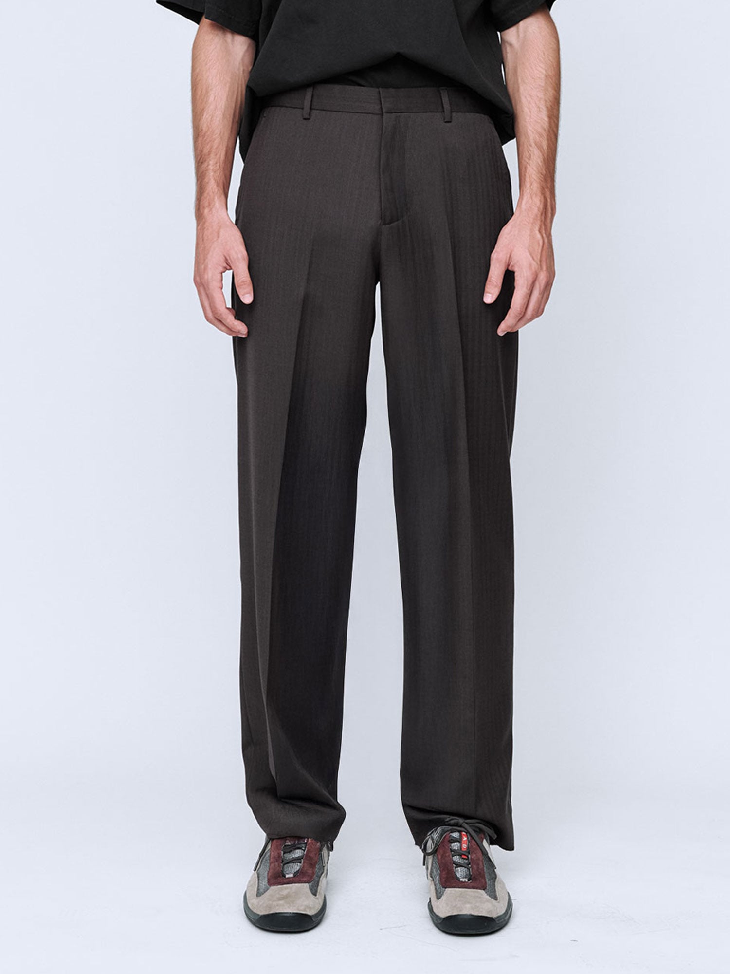 MENS STRAIGHT TROUSER | CHOCOLATE
